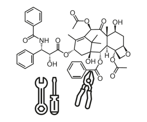 Illustration chemische Werkzeuge.