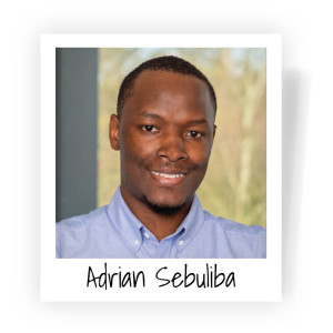 Polaroid picture of Adrian Sebuliba.