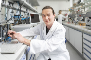 Christopher Borg in the laboratory.