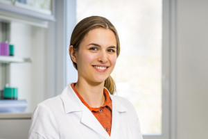 Kaja Reiffert in the lab.